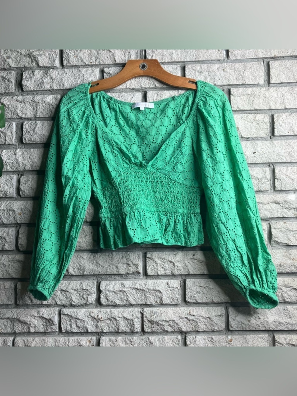 Olivaceous Crop Peplum Going Out Top
